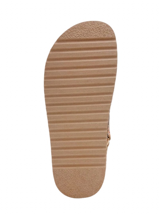 BIGMONA Natural Raffia Leather Women Steve Madden Bigmona Multi Raffia Platform Sandals Size 10 Chunky Espadrille NEW